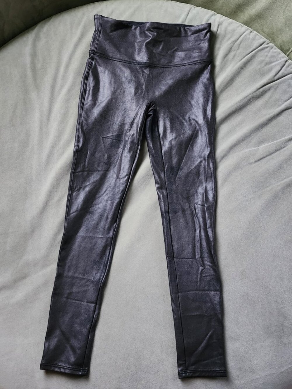 SPANX Faux Leather Leggings Black Size Medium